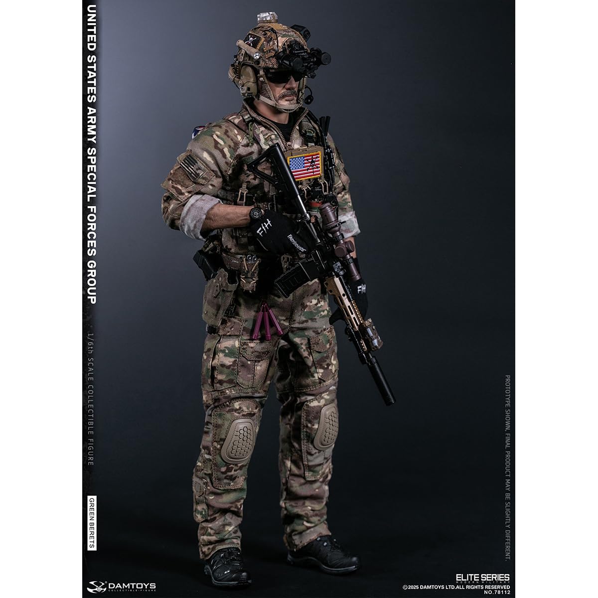 Amazon.co.jp: HiPlay DAMTOYS 1/6 米陸軍特殊部隊 グリーンベレー NO